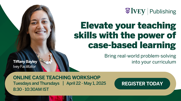 Upcoming case workshop with Tiffany Bayley